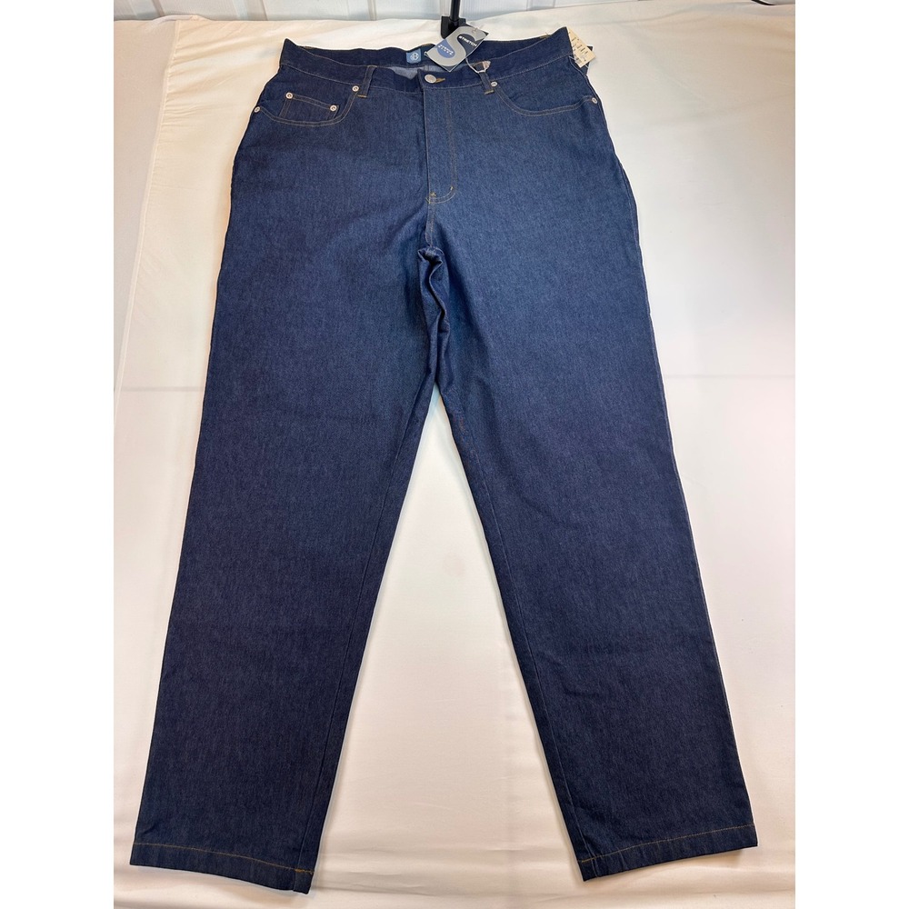 Avenue Blues Womens Size 16 Dark Wash Straight Leg Stretch Denim Jeans New
